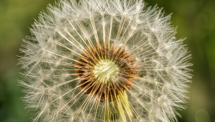Fototapeta premium Seed head of a dandelion flower