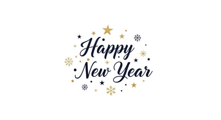 Happy New Year Festive Wishes for a Joyous Beginning with Elegant Decorations