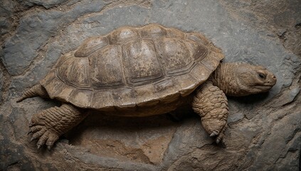 Fototapeta premium Ancient turtle fossil discovery