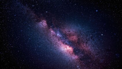 Fototapeta premium Radiant luminous cosmic backdrop after dark