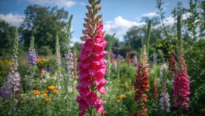 Charming snapdragon blooms showcasing vibrant pink petals