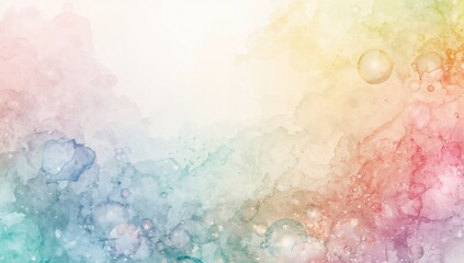 Fototapeta premium Colorful Watercolor Abstract Bubble Wrap Background