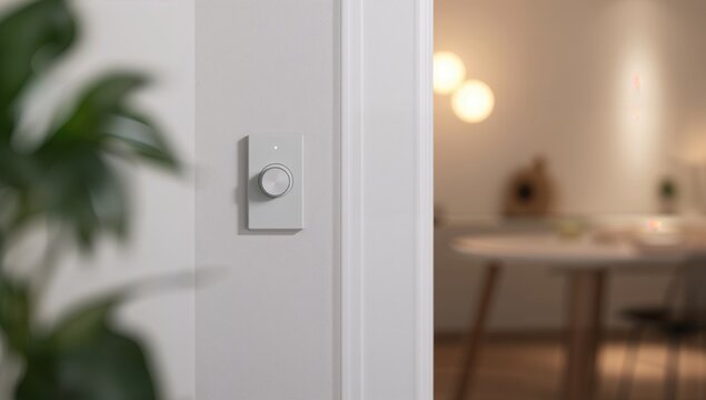 Wall-mounted electric dimmer switch for lighting