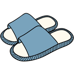 Cartoon Isolated Slippers