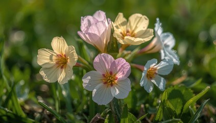 Fototapeta premium Close-Up of Vibrant Early Spring Blooms