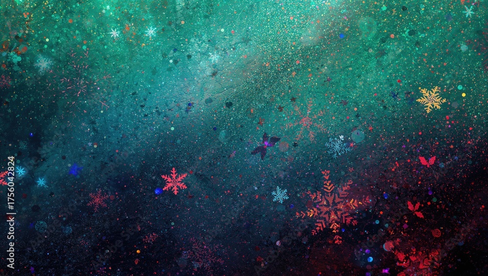Wall mural Textured backdrop with shimmering abstract lights