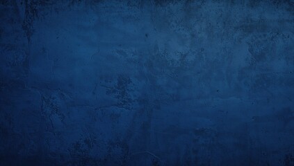 Fototapeta premium Stunning navy blue textured stucco backdrop with a grunge effect. Expansive artistic dark surface with a rugged, stylized pattern and ample room for text.