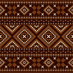 Southwest native seamless pattern ethnic tribal Aztec geometric Navajo Native American fabric colorful design vector for textile printing