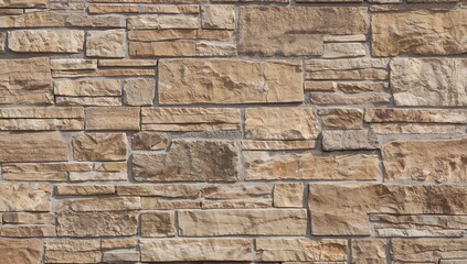 Obraz premium Stone block masonry for decorative surfaces in construction interiors and exteriors