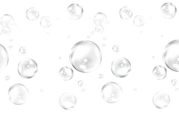 Floating Bubbles, Clean Aesthetic, White Background, Trending Item, Minimalist Design, Fresh Look