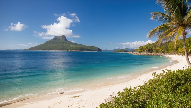 View of Sugarloaf Island across the Tasman Sea from Ned's Beach