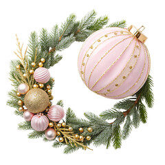 christmas tree decorations isolated