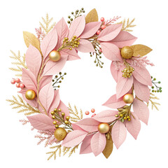 wreath of flowers and leaves