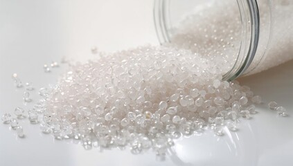 High Density Polyethylene (HDPE) Clear Granules. Plastic Resin Pellets. Raw Plastic Material. PE-HD and PE-LD Types. IDPE Included.