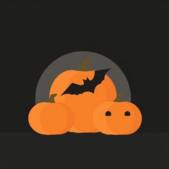 Fototapeta premium Abstract geometric Halloween design