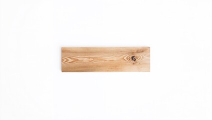 Naklejka premium Isolated empty wooden tabletop set against a white backdrop