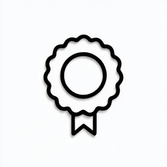 3D minimalist square icon with a pink star, white and pink, representing favorite and quality