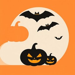 Fototapeta premium Abstract geometric Halloween design