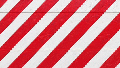 Detailed view of a seamless red and white striped wallpaper design.