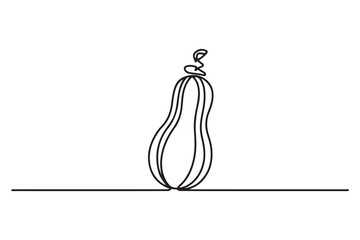 squash icon. Thin linear style design. one line Icon drawing with white background