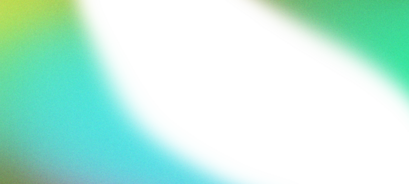 Abstract gradient swirl of teal green and yellow with deep black shadow isolated on transparent background