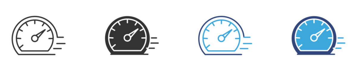 Speed icon set, Fast time icon, Stopwatch symbol. countdown Timer vector illustration