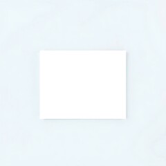 Fototapeta premium Minimalist white card on a soft blue background