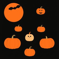 Abstract geometric Halloween design