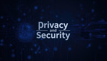 Obraz premium Data Security and Privacy in Business Technology
