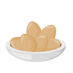 Illustration of Eggs in a Bowl