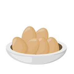 Illustration of Eggs in a Bowl