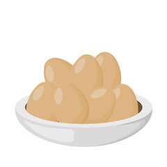 Illustration of Eggs in a Bowl