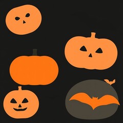 Abstract geometric Halloween design