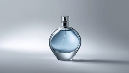 Obraz premium Clear Bottle Packaging Branding Mockup on a Gray Surface