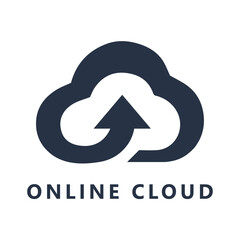 Online Cloud Logo icon Design 