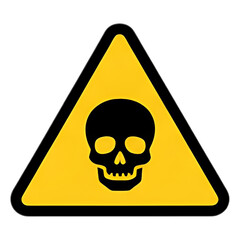 The skull and crossbones icon is a universal danger warning sign symbolizing poison, toxic chemicals, and potential death or hazard