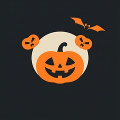 Abstract geometric Halloween design