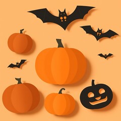 Abstract geometric Halloween design