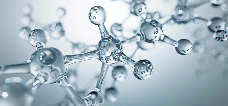 Molecular structure. Scientific research. Medical background. Connection concept