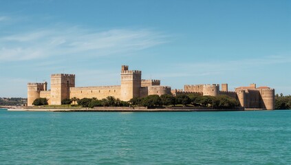 Naklejka premium A scenic perspective of the historic coastal fortress