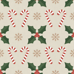 Classic Christmas Seamless Patterns