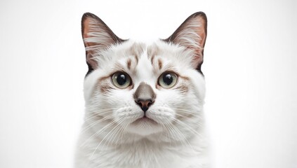 Obraz premium Adorable feline face displaying a gentle expression