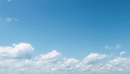 Bright sky scattered with clouds