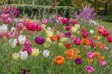 Vibrant Blossoms Flourish Under the Afternoon Sun
