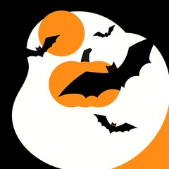 Abstract geometric Halloween design