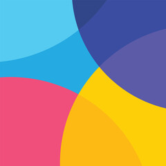 Background geometric circle overlay shapes. Colorful texture pattern