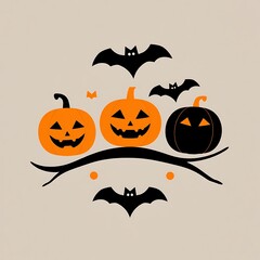 Abstract geometric Halloween design