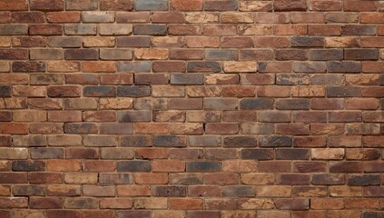 Naklejka premium Close-up of a textured brick wall, abstract background, empty design space