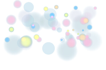 Glowing Bokeh Lights with Sparkling Particles Overlay PNG