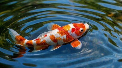 goldfish in a pond